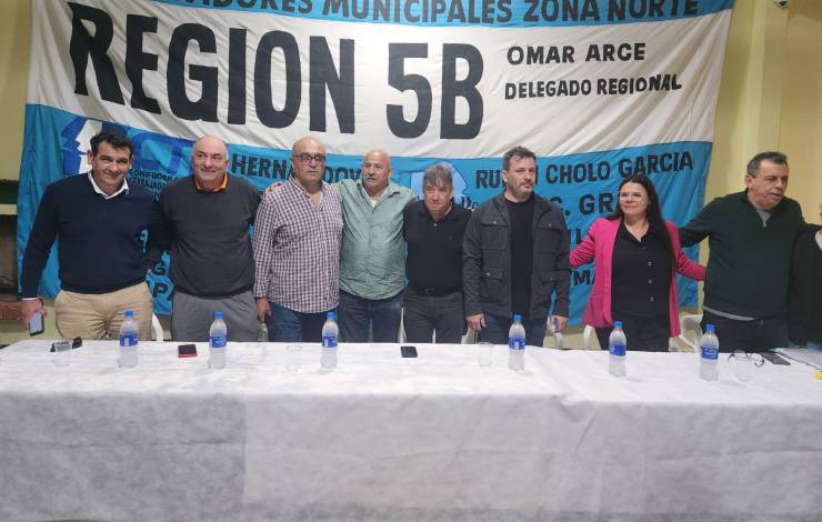 Gremios municipales de la región se reunieron con dirigentes gremiales nacionales