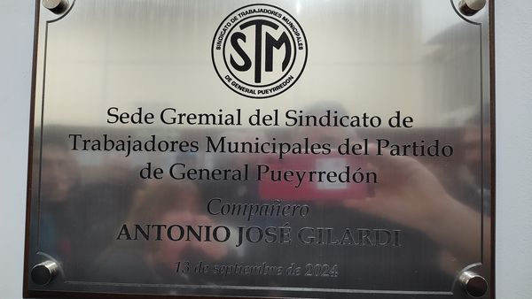 14-09-24 Sede Sindical «ANTONIO JOSÉ GILARDI».