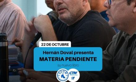 Hernán Doval presenta su nuevo libro «Materia Pendiente»